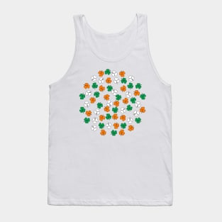 Shamrock Green White Orange Tank Top